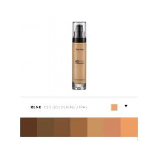 Flormar HD Invisible Cover Fondöten 90 Golden Neutral